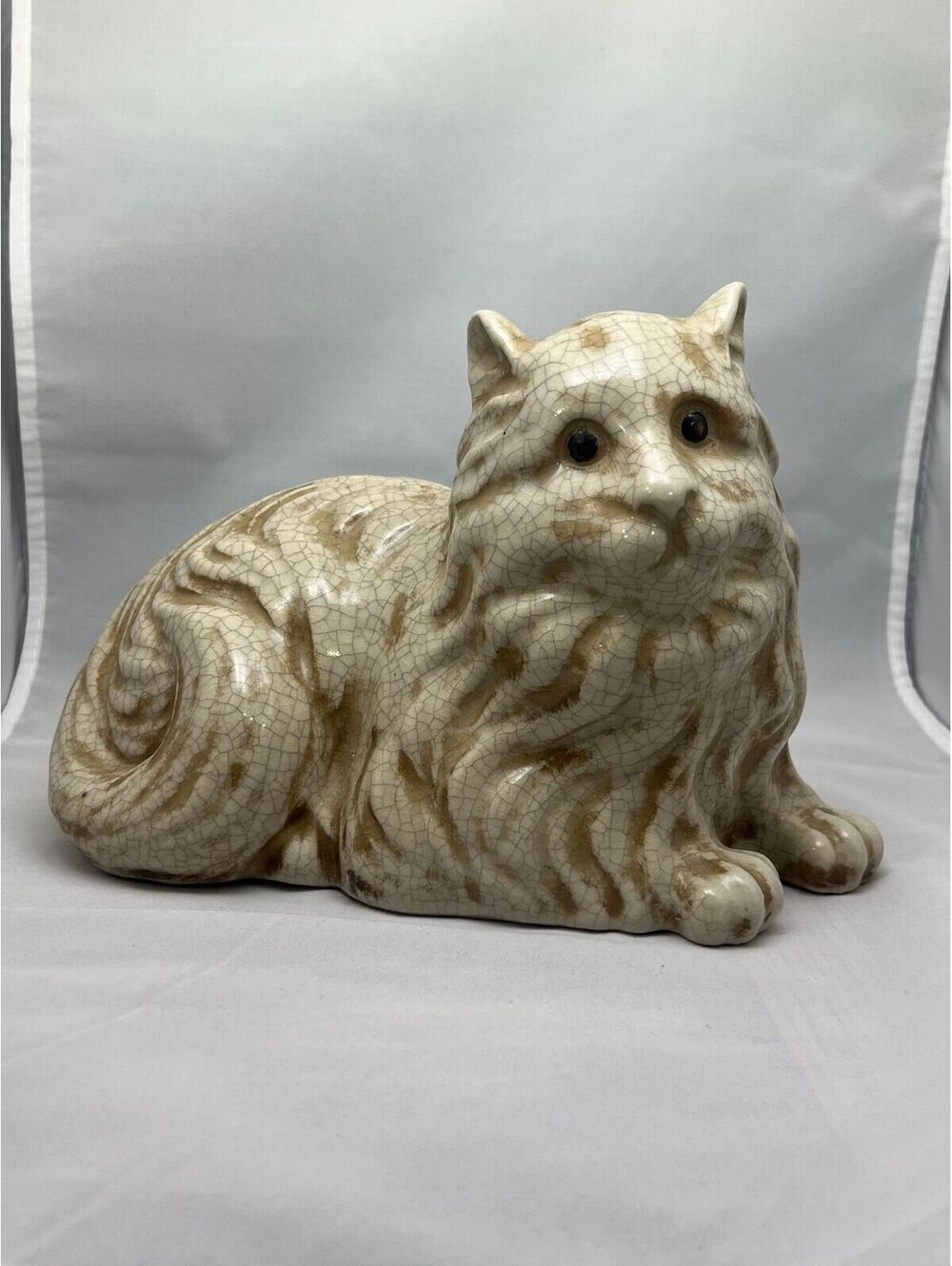 Vintage Persian Ceramic Cat Figurine